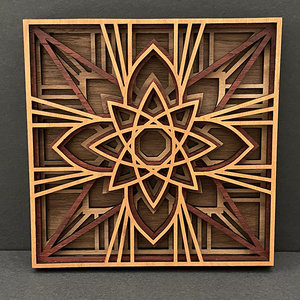 Hardwood Square Mandala