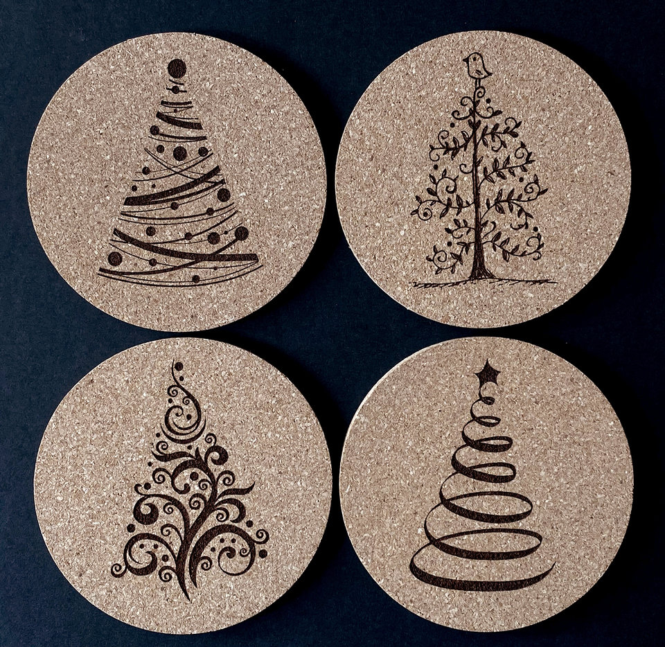 Christmas Tree Coasters